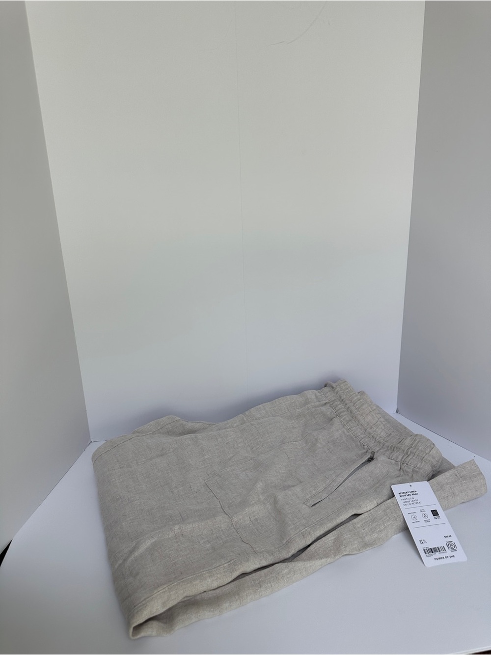 Athleta Retreat Linen High Rise Wide Leg Pant